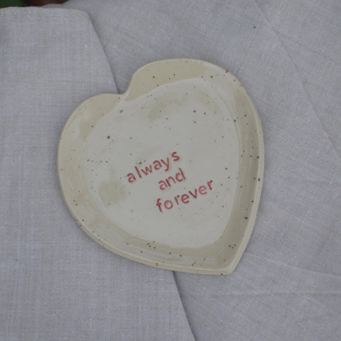 Petite assiette "always & forever"