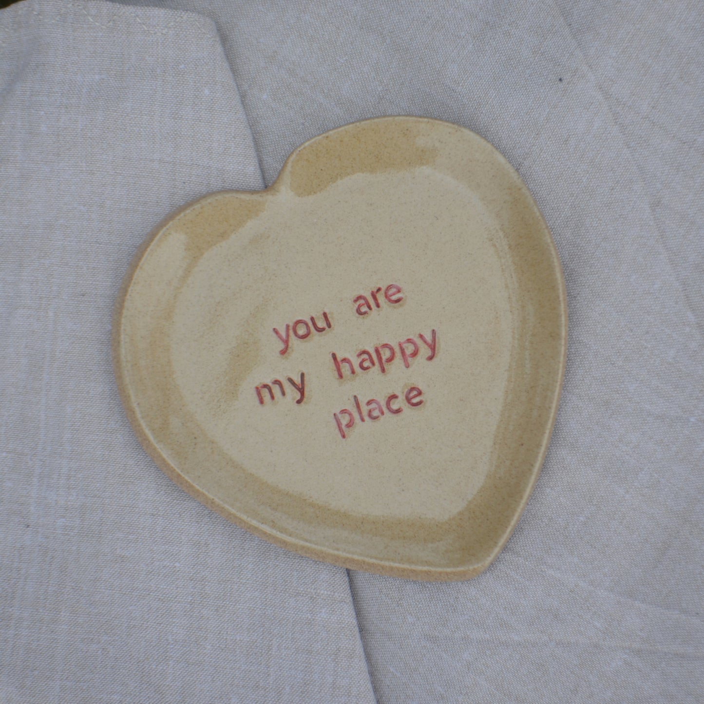 Petite assiette "you are my happy place"