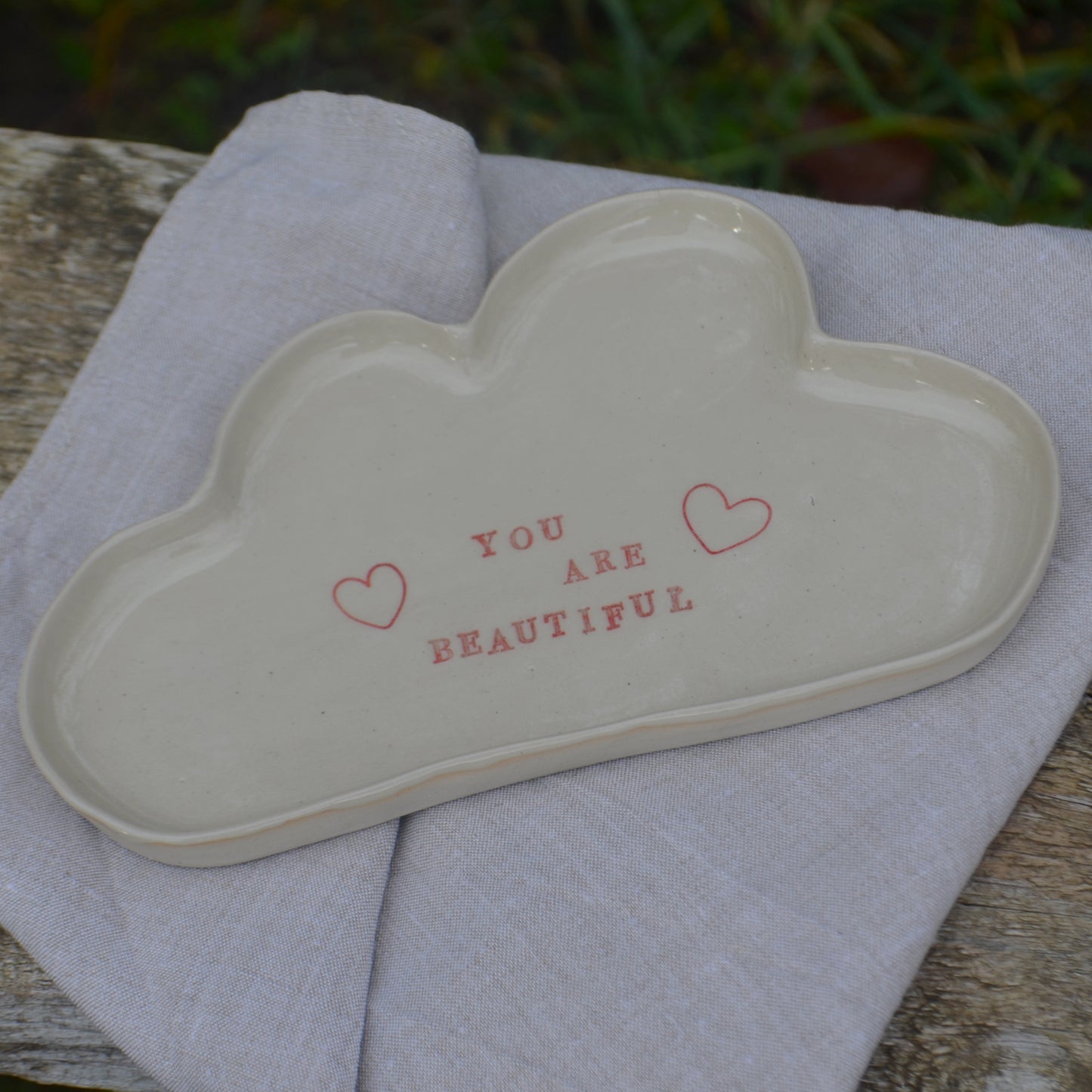 Petite assiette "you are beautiful"