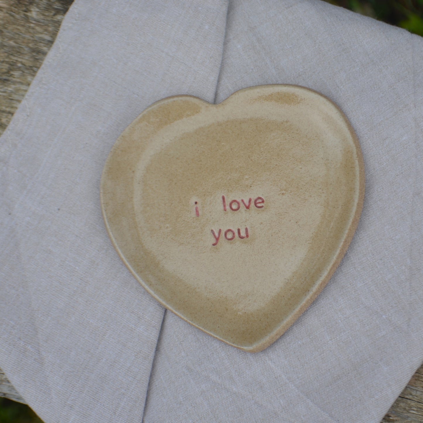 Petite assiette "I love you"