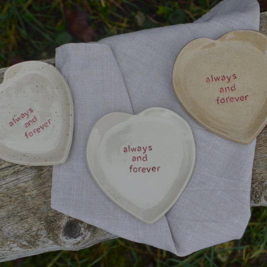 Petite assiette "always & forever"