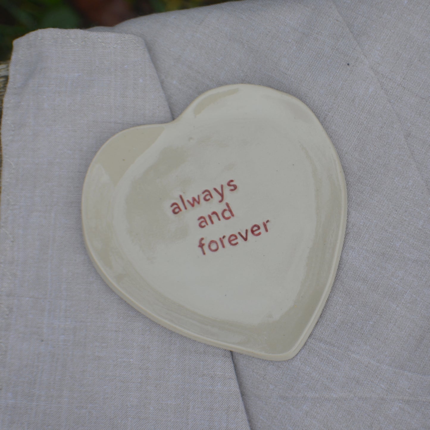 Petite assiette "always & forever"