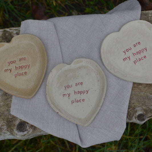 Petite assiette "you are my happy place"