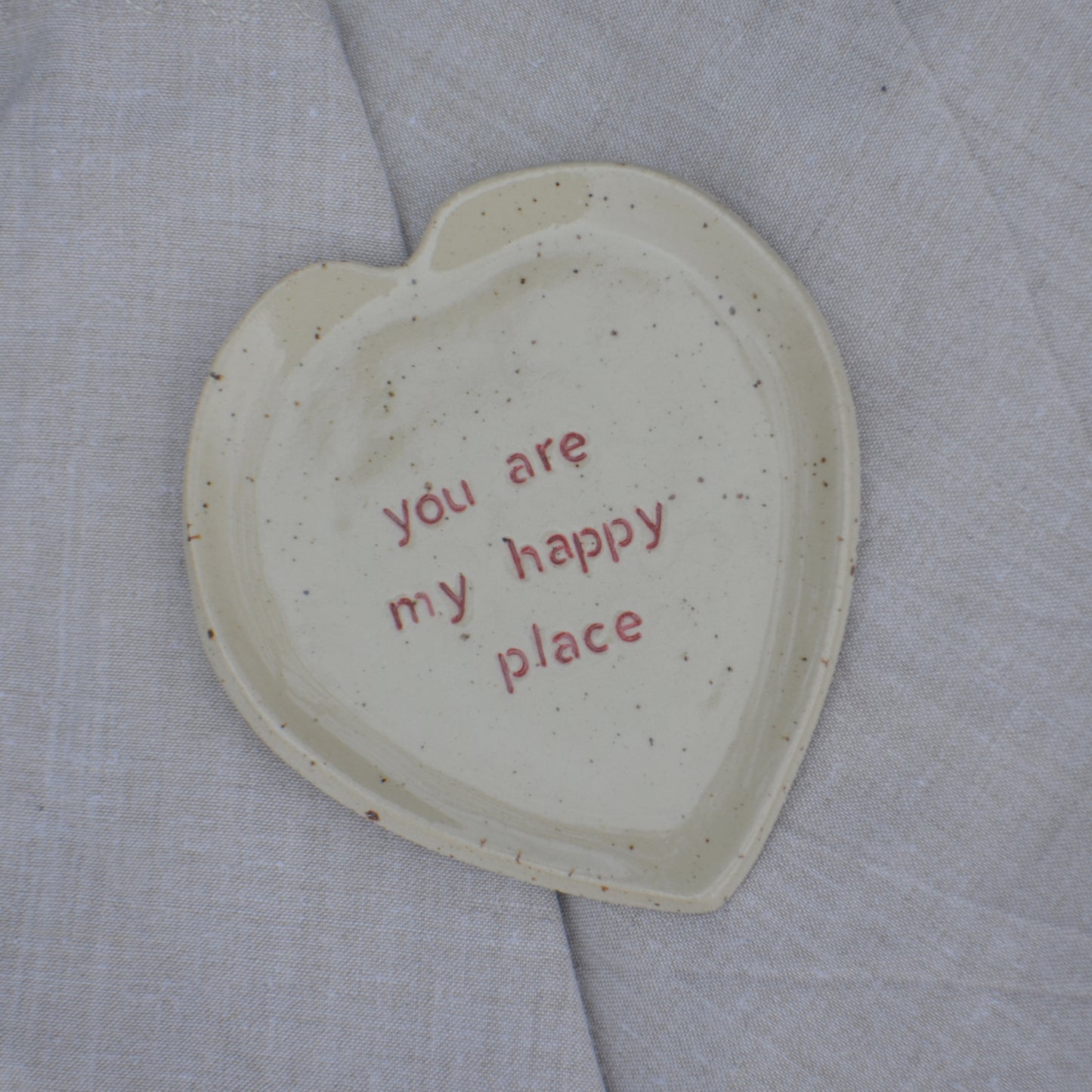Petite assiette "you are my happy place"