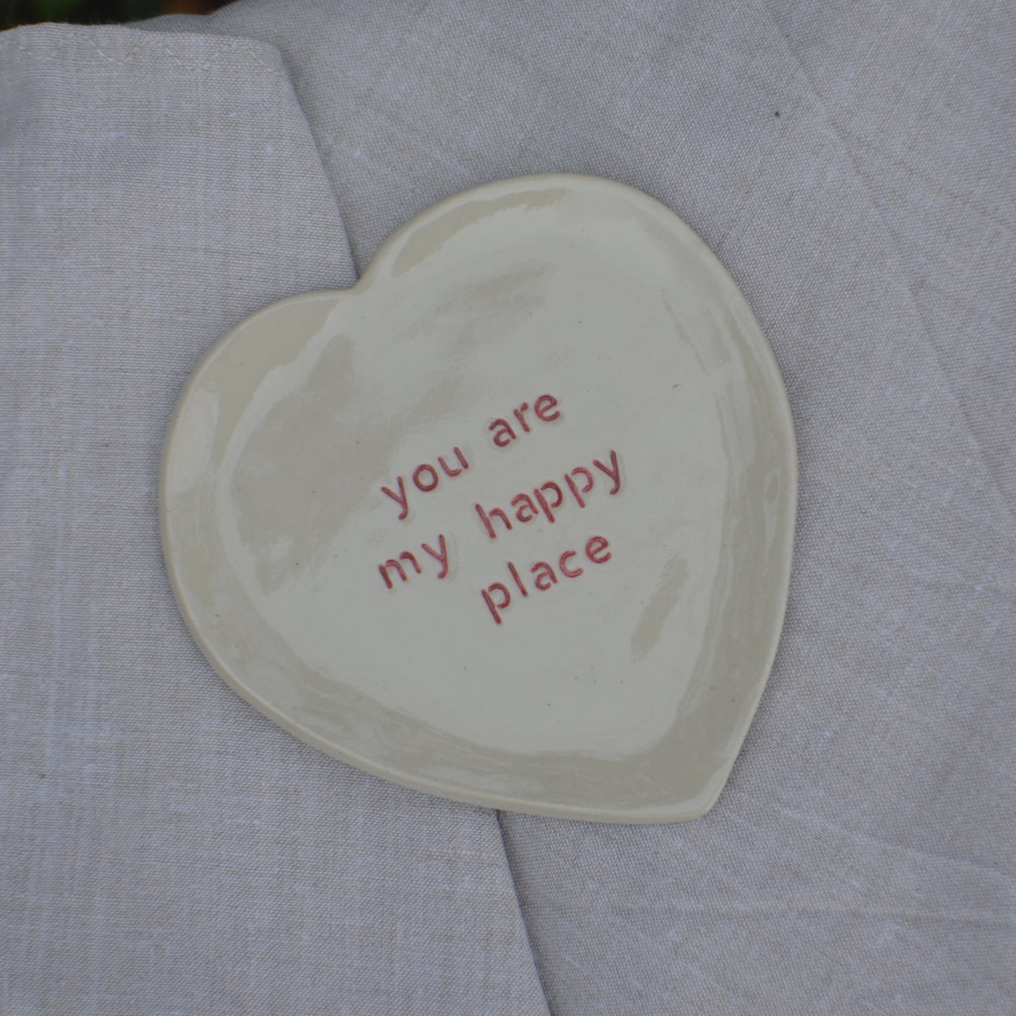 Petite assiette "you are my happy place"