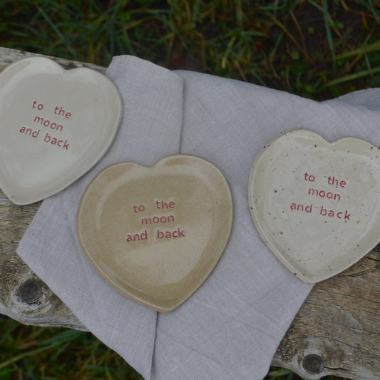 Petite assiette "to the moon and back"