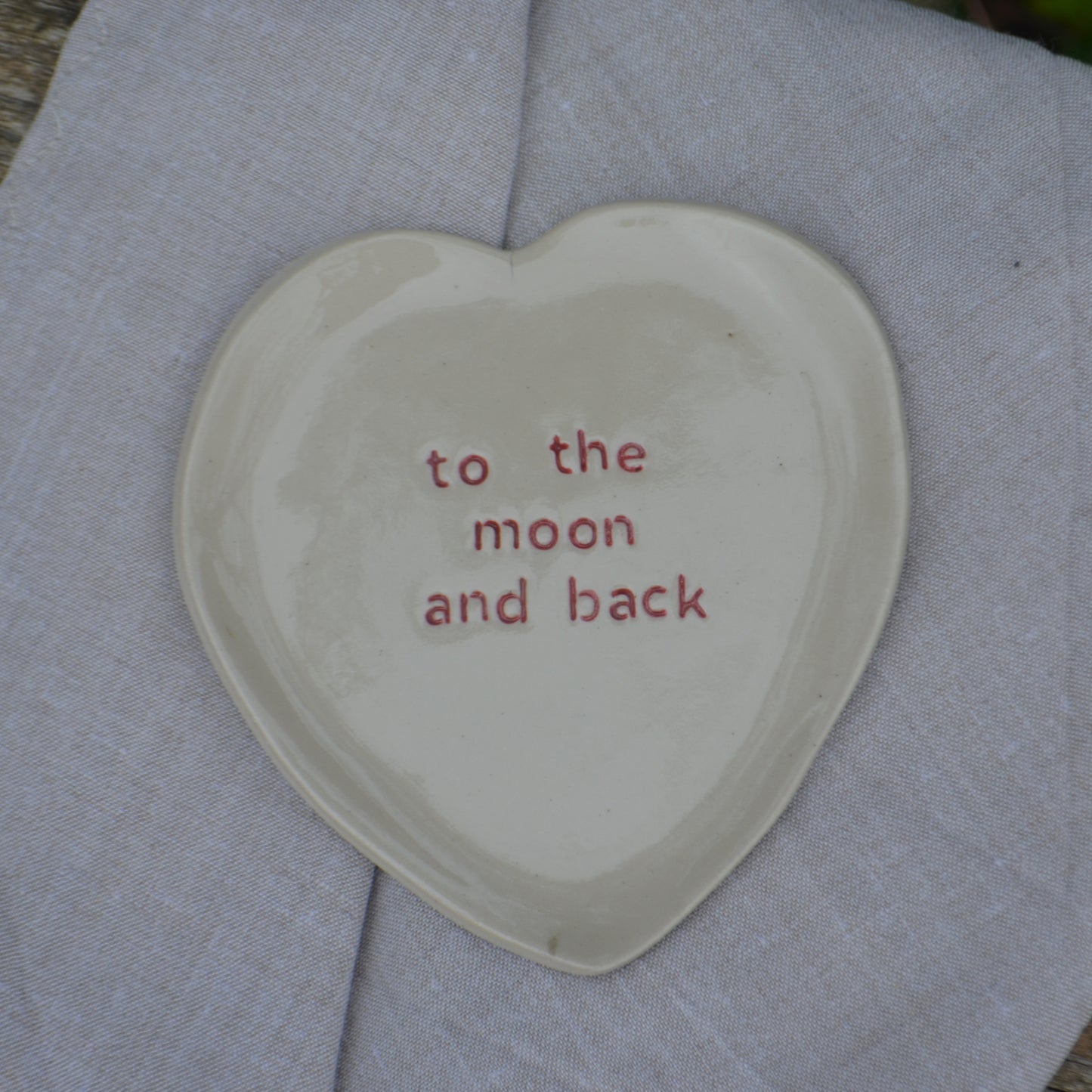 Petite assiette "to the moon and back"