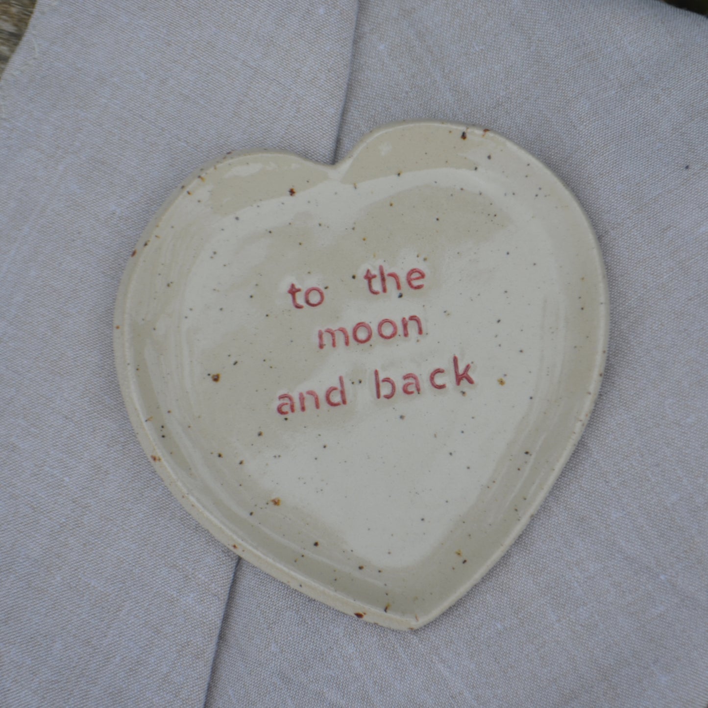 Petite assiette "to the moon and back"