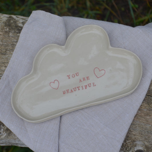 Petite assiette "you are beautiful"