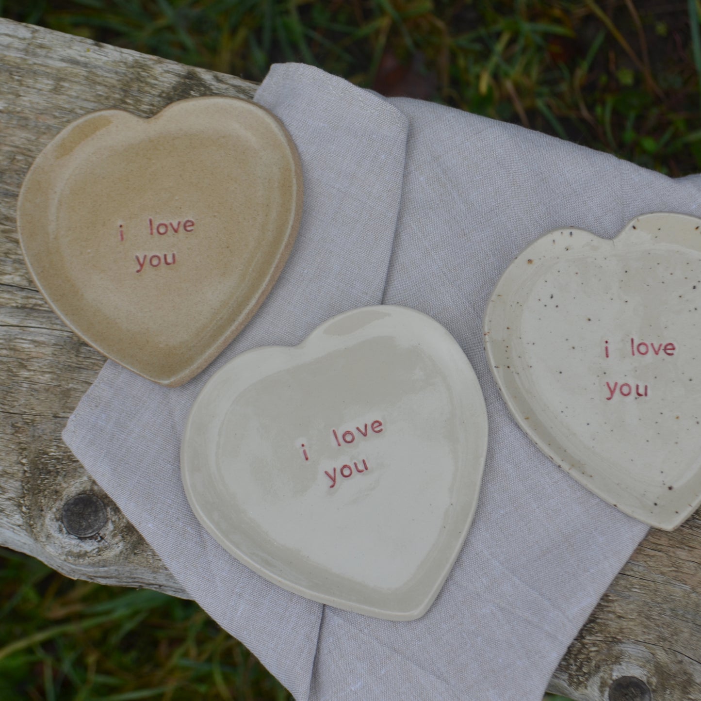 Petite assiette "I love you"